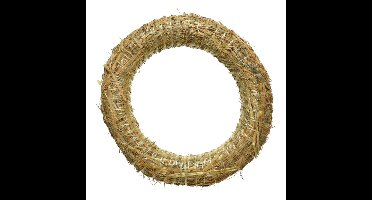 Decoratie krans van stro - 30 x 5 cm - DIY kransen maken