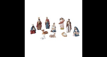 Decoris kerststal beelden/kerstbeelden - 11x stuks - 9,5 cm - polyresin
