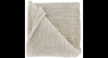 Deken/plaid Jax - lichtgrijs - polyester - 150 x 200 cm