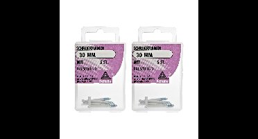 Deltafix Schroefduimen - 10x - gecoat metaal - 30 mm - wit - ijzerwaren