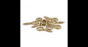 Deltafix Schroefogen - 10x - verzinkt metaal - 16 x 6 mm - ijzerwaren