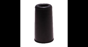 Deurbuffer - deurstopper - zwart - rubber - 75 x 40 mm - schroefbevestiging