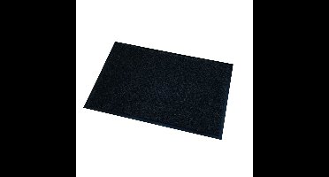 Deurmat/droogloopmat Memphis - 3x stuks - zwart - 40 x 60 cm - Schoonloopmat - Inloopmat