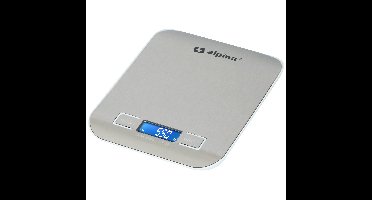 Digitale keukenweegschaal RVS 18 x 14 cm