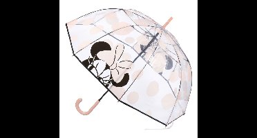 Disney Minnie Mouse paraplu - licht roze - D89 cm - voor kinderen