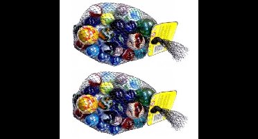 Don Juan knikkers bonken - 46x st - 1 kilo - 4 verschillende formaten - knikkeren - buitenspeelgoed