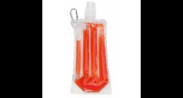 Drinkfles/bidon - rood - navulbaar - met koelelement - 400 ml - festival/outdoor