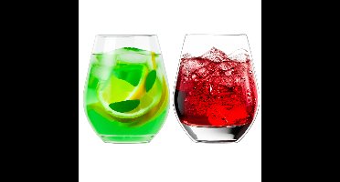 Drinkglas - 6x - transparant - kunststof - 515 ml