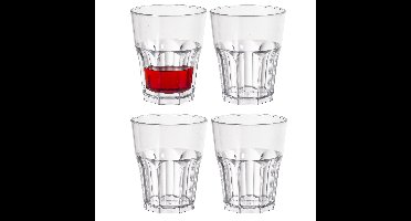 Duni Drinkglas Any Day - 4x - onbreekbaar kunststof - 240 ml - vaatwasser bestendig