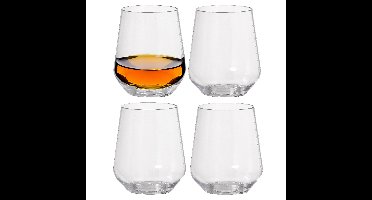 Duni Drinkglas Elegance - 4x - onbreekbaar kunststof - 300 ml - vaatwasser bestendig