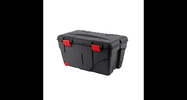 EDA outdoor/tuin opberg box - vocht- en vorstbestendig - zwart - 85 liter - 75 x 46 x 39 cm - kunsts
