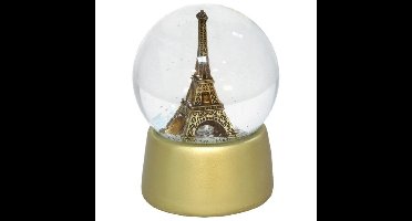 Eiffeltoren waterbal beeldje - uit Parijs - 10 x 13 cm - Frankrijk thema - decoratie