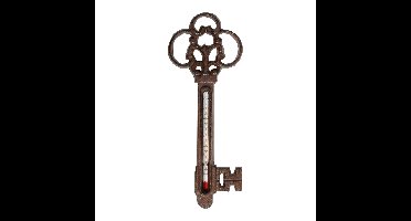 Esschert Design Buiten thermometer sleutel gietijzer - 9 x 22 cm - Buitenthermometers