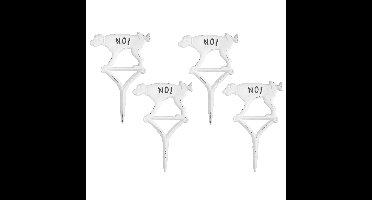 Esschert Design hondenbordje niet plassen - gietijzer - 4x1.4x32cm