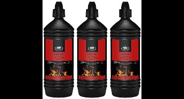 Esschert Design Lampolie - 3x - 1 liter - helder - fakkelolie - rookarm - binnen en buiten