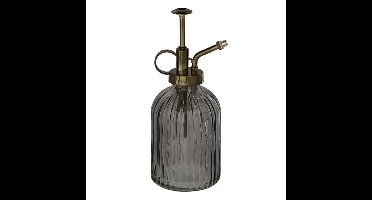 Esschert Design plantenspuit/vernevelaar - glas - antraciet/brons - 19 cm