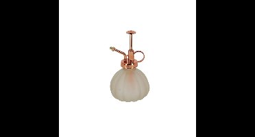 Esschert Design plantenspuit/vernevelaar - glas - ivoor/koper - 15.5 cm