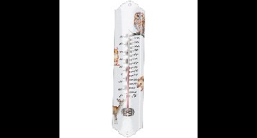 Esschert design thermometer Bosdieren - voor binnen en buiten - 30 x 7 cm - Celsius/fahrenheit