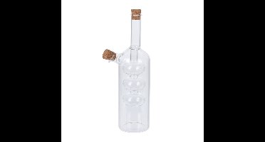 Excellent Houseware - Azijn/olie fles - Glas - Azijnflessen - 300 ml