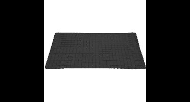 Excellent Houseware Badmat - anti-slip - zwart - 69x39 cm