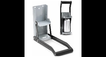 Excellent Houseware Blikjespers - met flesopener - metaal - 31 cm - blik crusher - pers