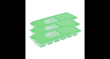 Excellent Houseware ijsklontjes tray - Set van 5x stuks - ijsblokjes vormpjes - 12 vakjes - kunststo