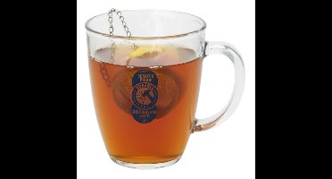 Excellent Houseware Koffie/thee glas - onbreekbaar kunststof - 380 ml - herbruikbaar