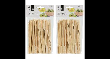 Excellent Houseware Sate prikkers/stokjes - 100x - bamboe - 15 cm