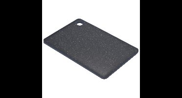 Excellent Houseware snijplank - zwart gemeleerd - kunststof - 23 x 16 cm