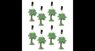 Excellent Houseware Tafelkleedgewichtjes - 8x - palmboom - steen