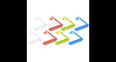 Excellent Houseware vershoudklemmen/vershoudclips - 40x - multicolor - kunststof