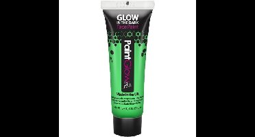 Face/Body paint - neon groen/glow in the dark - 10 ml - schmink/make-up - waterbasis