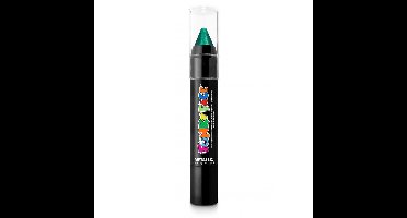 Face paint stick - metallic groen - 3,5 gram - schmink/make-up stift/potlood