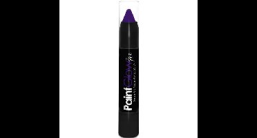 Face paint stick - neon paars - UV/blacklight - 3,5 gram - schmink/make-up stift/potlood