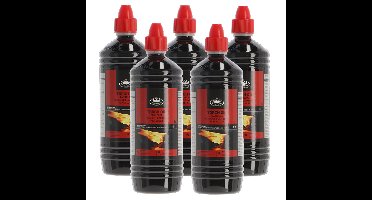 Fancy Flames Fakkelolie - 5x - 1 liter - lange brandduur - voor buitengebruik