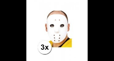 Feestartikelen ijshockey maskers 3x
