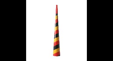 Feesttoeter rood/geel/zwart - papier - 30 cm - feestartikelen - Duitsland/Belgie supporter