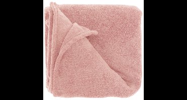 Fleece deken/plaid Bailey 130 x 180 cm - roze