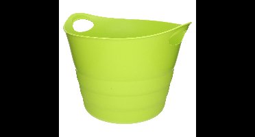 Flexibele emmer - groen - 43 liter - kunststof - 45 x 38 cm