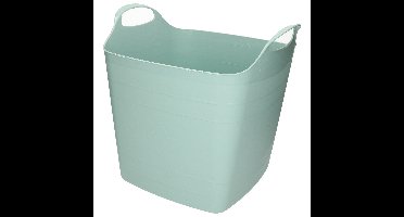 Flexibele kuip - 25L - kunststof - mint groen - emmer - wasmand
