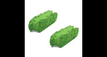 Folat Feest/verjaardag versiering - 2x - crepe slingers - groen - 24 mtr - papier - feestartikelen