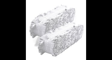 Folat Feest/verjaardag versiering - 2x - crepe slingers - wit - 24 mtr - papier - feestartikelen