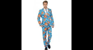 Fun kostuum heren met goudvis print