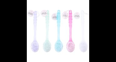 Gekleurde badborstel / massageborstel 35 cm