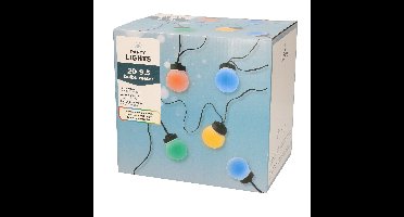 Gekleurde party lichtjes lichtsnoeren 9,5 meter voor buiten