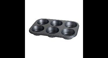 Gerimport Bakvorm - muffens en cupcakes - 31 x 21 cm - bakblik - 6 plekken