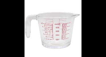 Gerimport Keuken maatbeker/mengbeker - glas - transparant - 500 ml - schenktuit