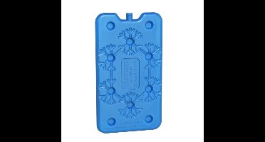 Gerimport Koelelementen plat - 400 ml - 14 x 24 cm - blauw - kunststof