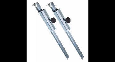 Gerimport parasolharing - 2x - metaal - H50 cm - parasolanker