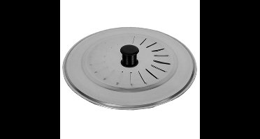 Gerimport Universele spatdeksel/pannendeksel voor pannen - RVS - D30 cm